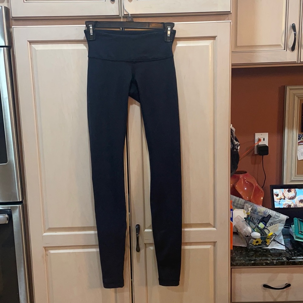 Lululemon black leggings, size 2, (used)